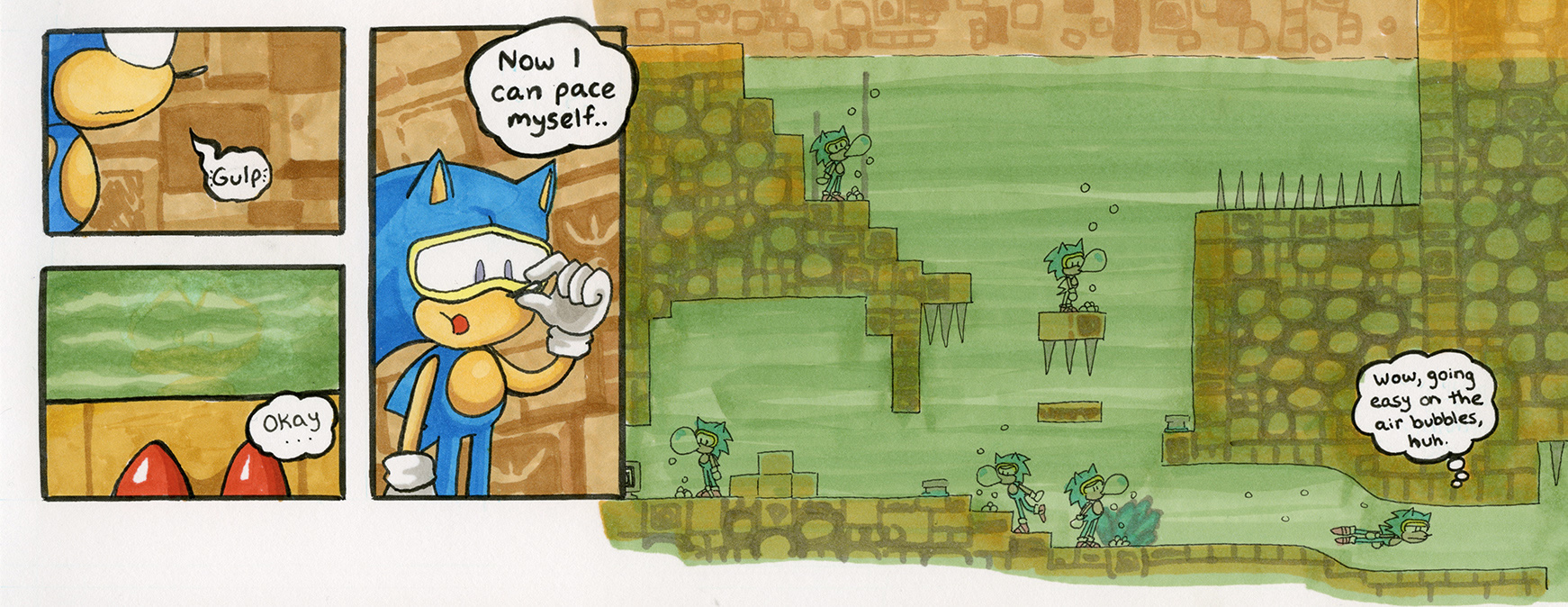 Sonic the Hedgehog 1: Labyrinth Zone, Act 1