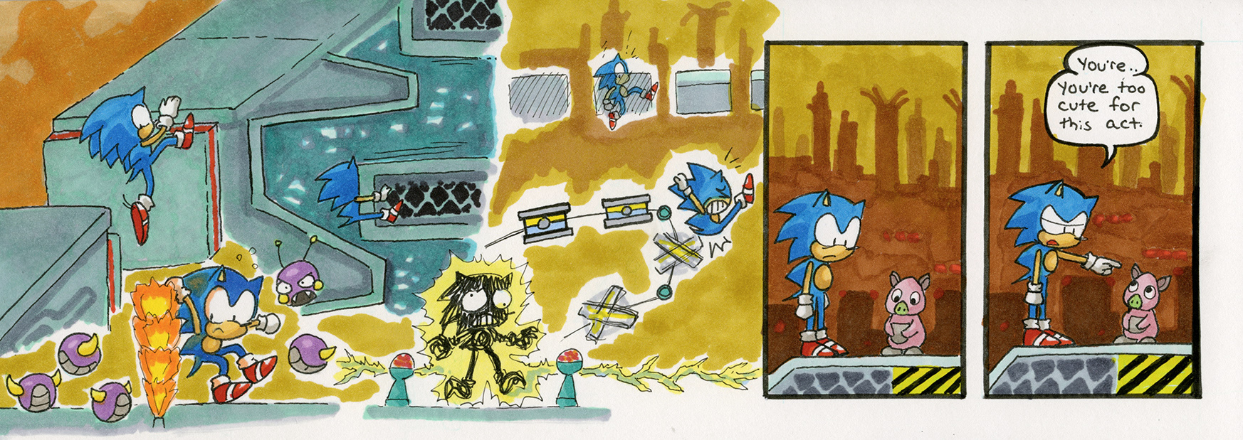 Sonic the Hedgehog 1: Scrap Brain Zone, Act 1