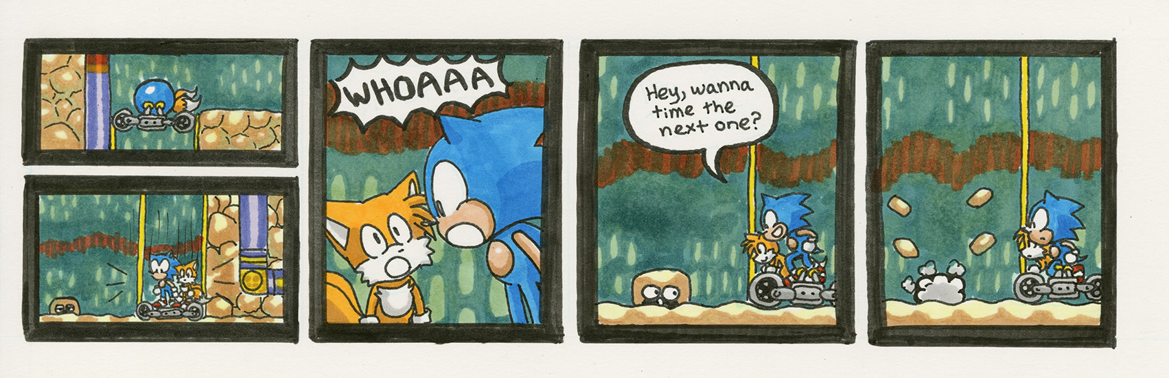Sonic & Knuckles: Lava Reef Zone, Act 1